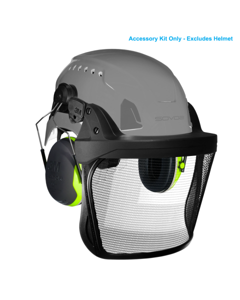 3M Peltor Visor & Ear Defender Kit - X4 (Excludes Helmet)
